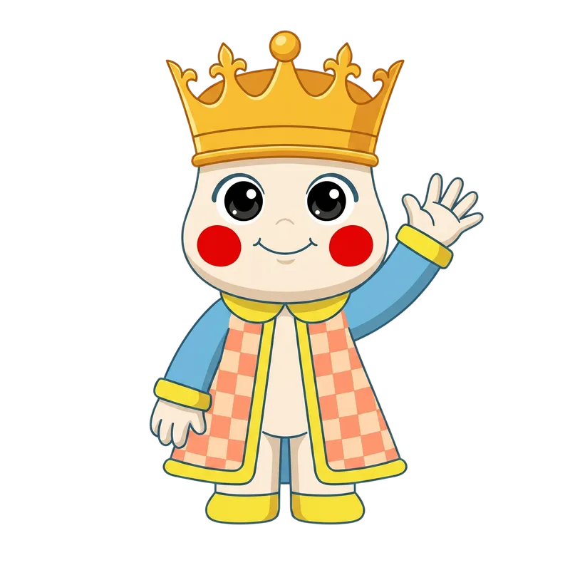 Chess King Mascot
